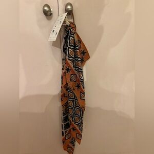 Anthropologie Blue and Orange Scarf